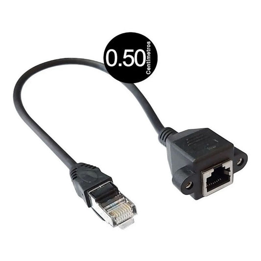 Cabo Extensor De Rede Rj45 Macho-femea 0,30 Cm