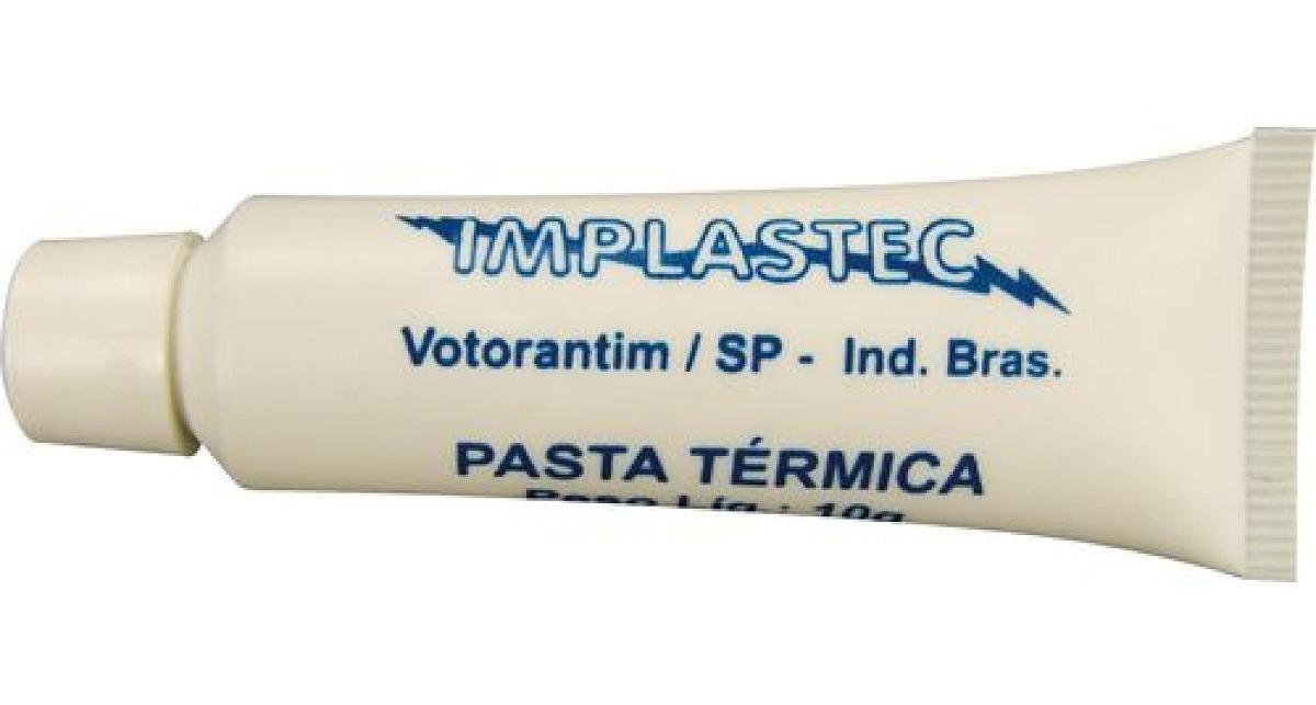 Pasta Térmica De Silicone 10G Implastec Branca Profisional