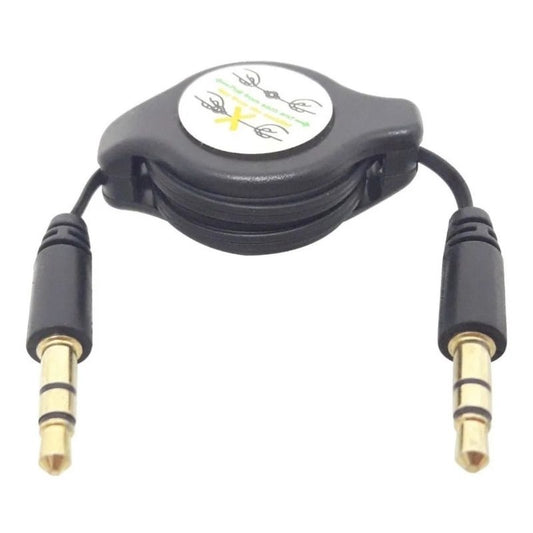 Cabo Extensor Retrátil P2/p2 Macho/macho Fone Mp3 Áudio