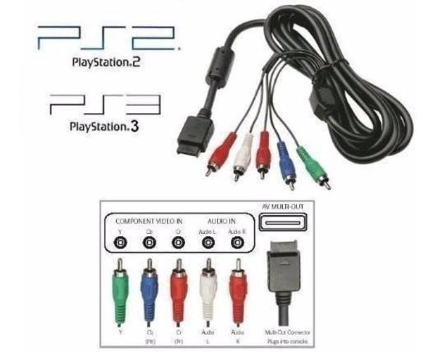 Cabo Vídeo Componente Ps2 Ps3 Alta Definição Tv Hdtv Led Lcd