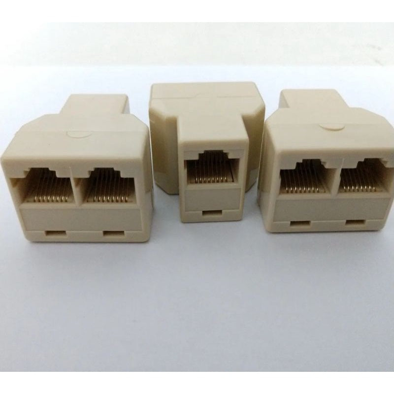 Adaptador Splitter Divisor Duplicador Extensão Rj-45   5-pçs