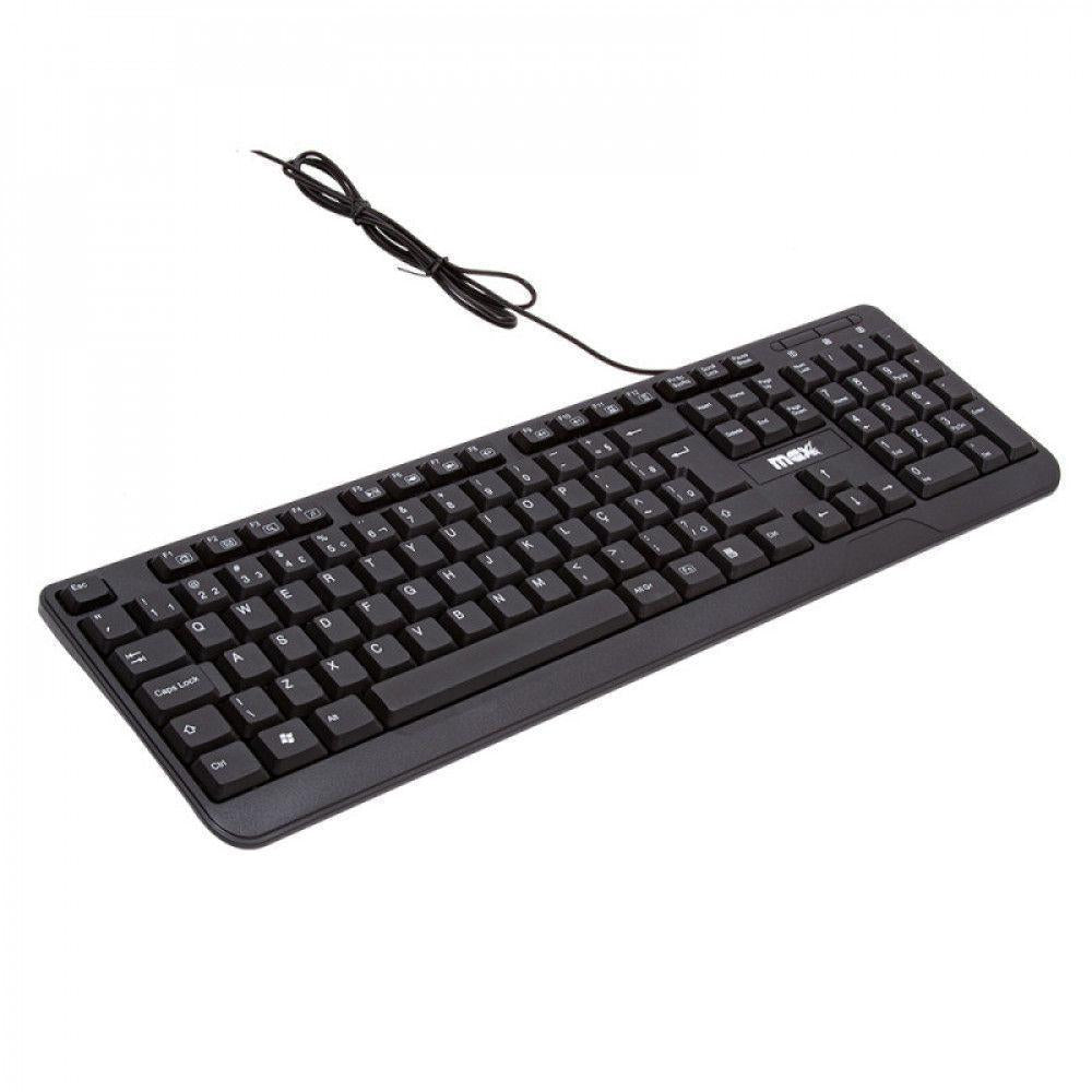 Teclado Usb 2.0 Com Fio Preto Desktop Notebook Automação