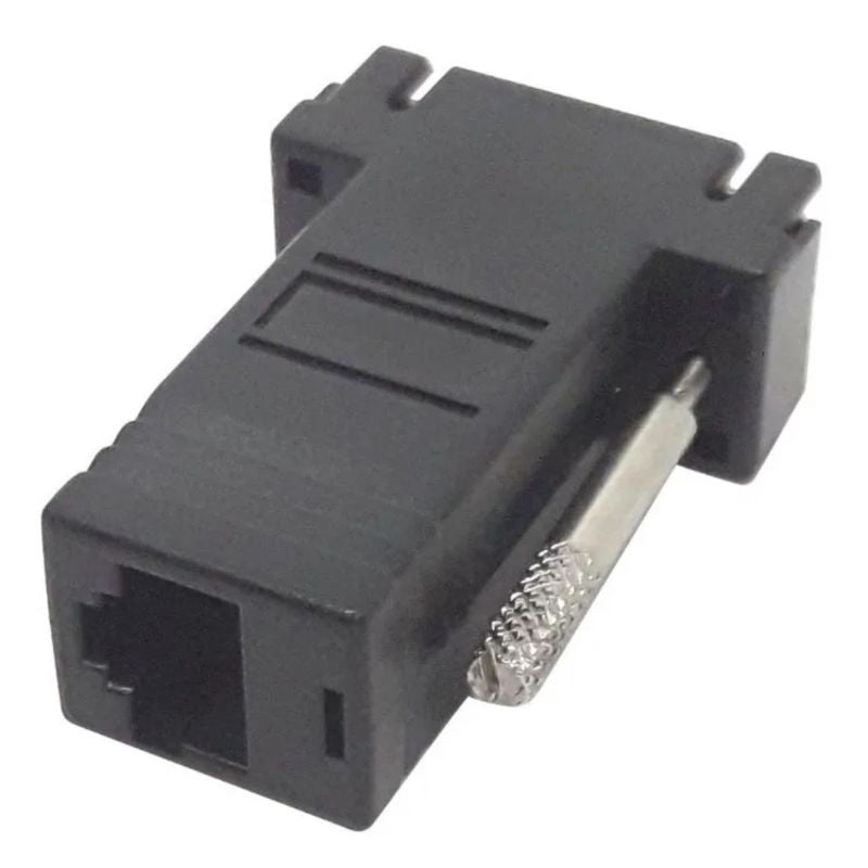 2 Adaptador Conector Macho Vga X Rj45 Fêmea Rede 2 Par