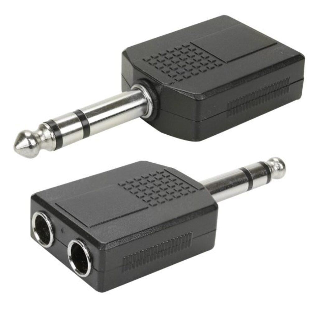 Adaptador P10 Plastico - P10 Estereo Para 2 J10 Estereo