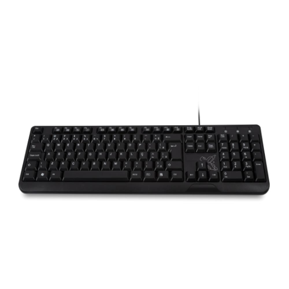 Teclado Usb 2.0 Com Fio Preto Desktop Notebook Automação