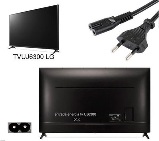 Cabo Energia Bipolar P/ Xbox One S  Ps4  E Tvs LG  Uj6300