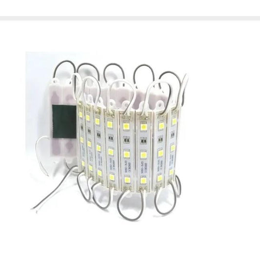 Modulo Led Injetado Fita Led 12V 0,75W 3 Leds Branco Quente