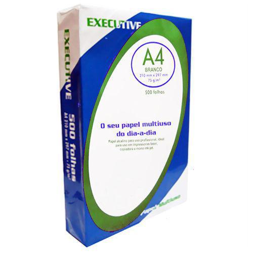 Papel A4 Sulfite Executive 210x297mm 75g Resma 500 folhas