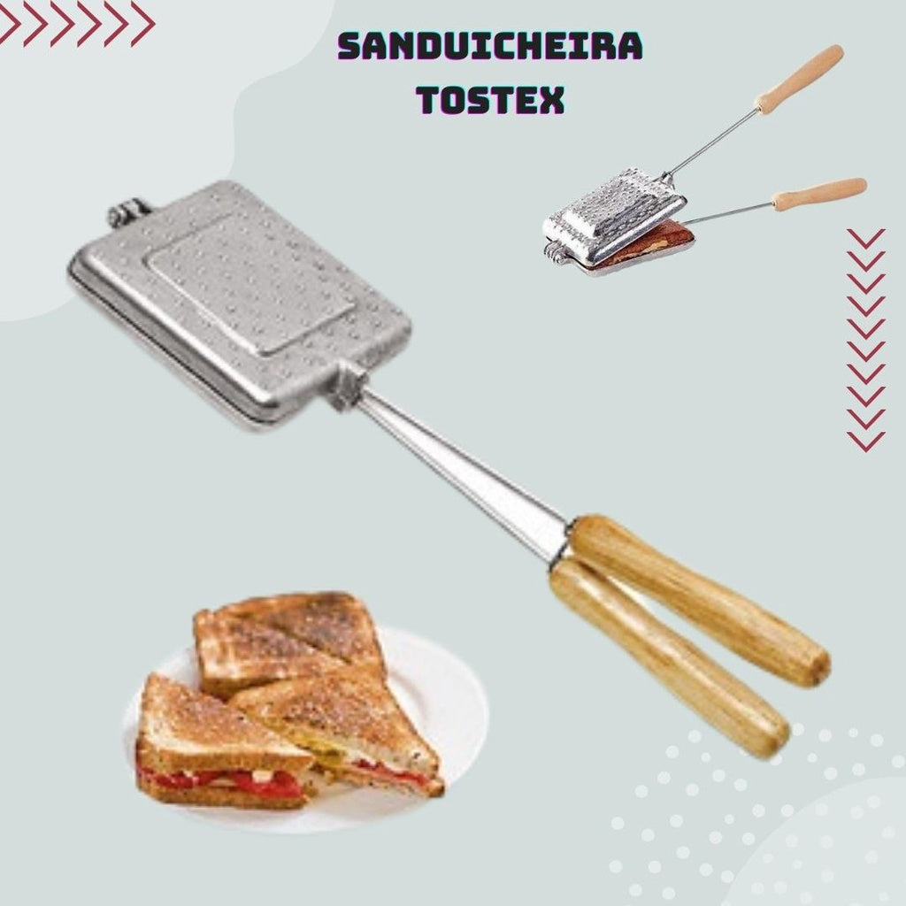 Sanduicheira Tostequeira Misto Quente Forma Aluminio Chapa