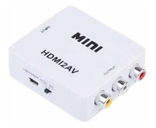 Adaptador Mini Conversor De Hdmi Para Video 3 Rca Av 627