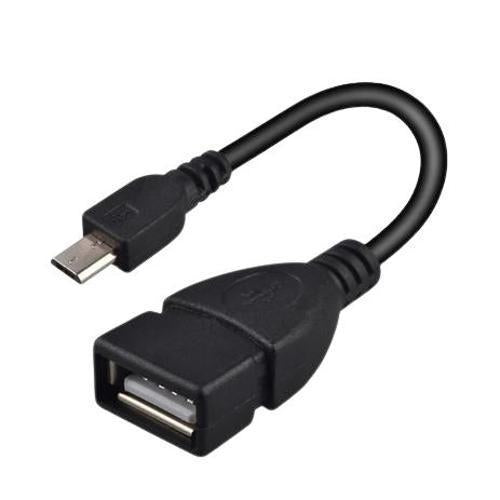 Cabo Otg Micro-Usb (V8) Para Usb Fêmea