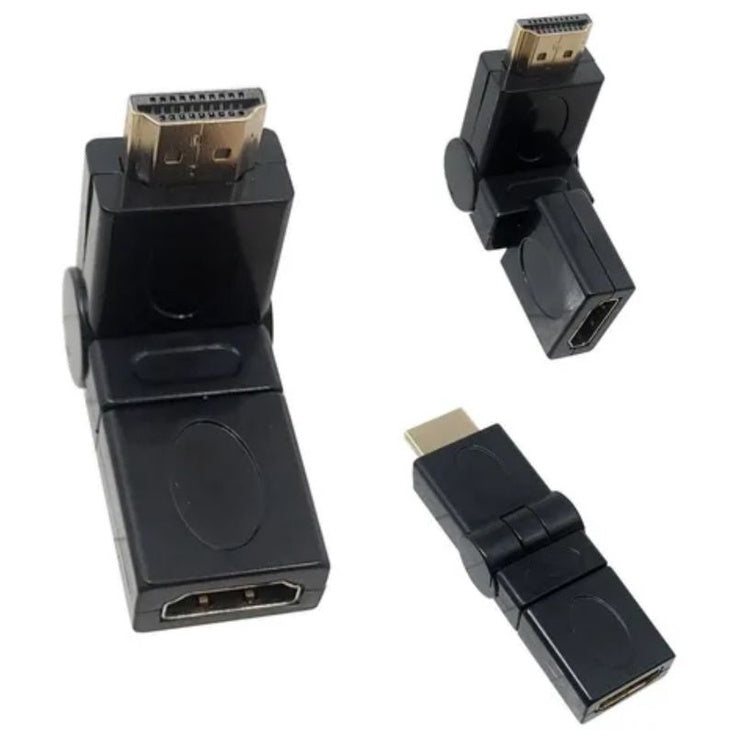 Adaptador Hdmi F X Hdmi M Articulado 90° 180° Flexível Giro