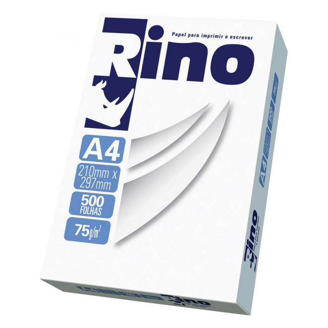 Papel A4 Sulfite Rino 210x297mm 75g Resma com 500 folhas