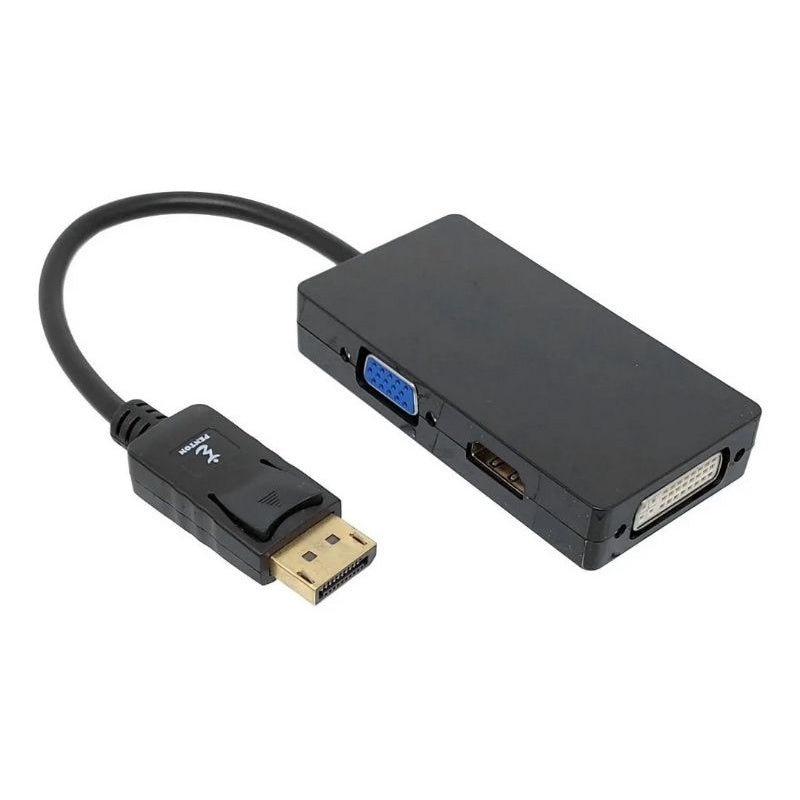 Adaptador Displayport Hdmi/dvi/vga 3x1