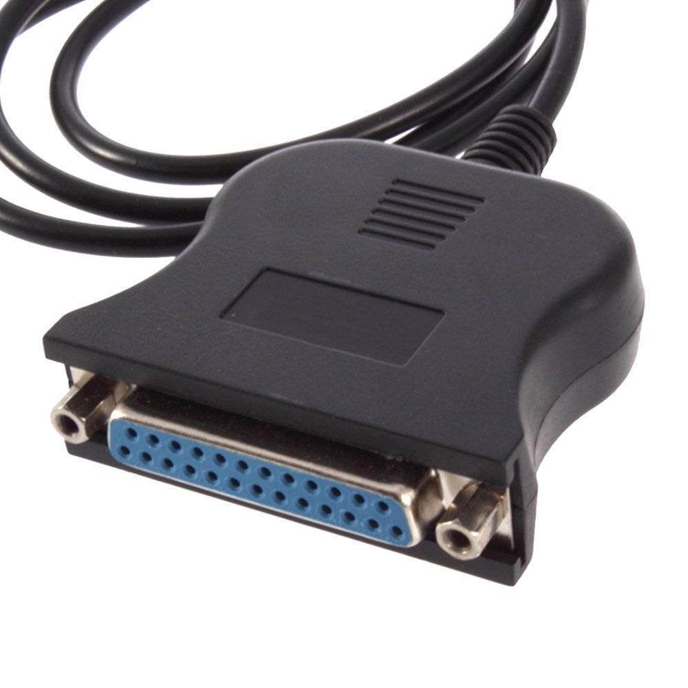 New Usb 2.0 To Db25 Female Port Print Converter Cable Lpt