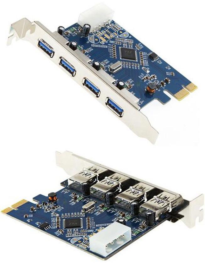 Placa Pci-express Com 4 Portas Usb 3.0