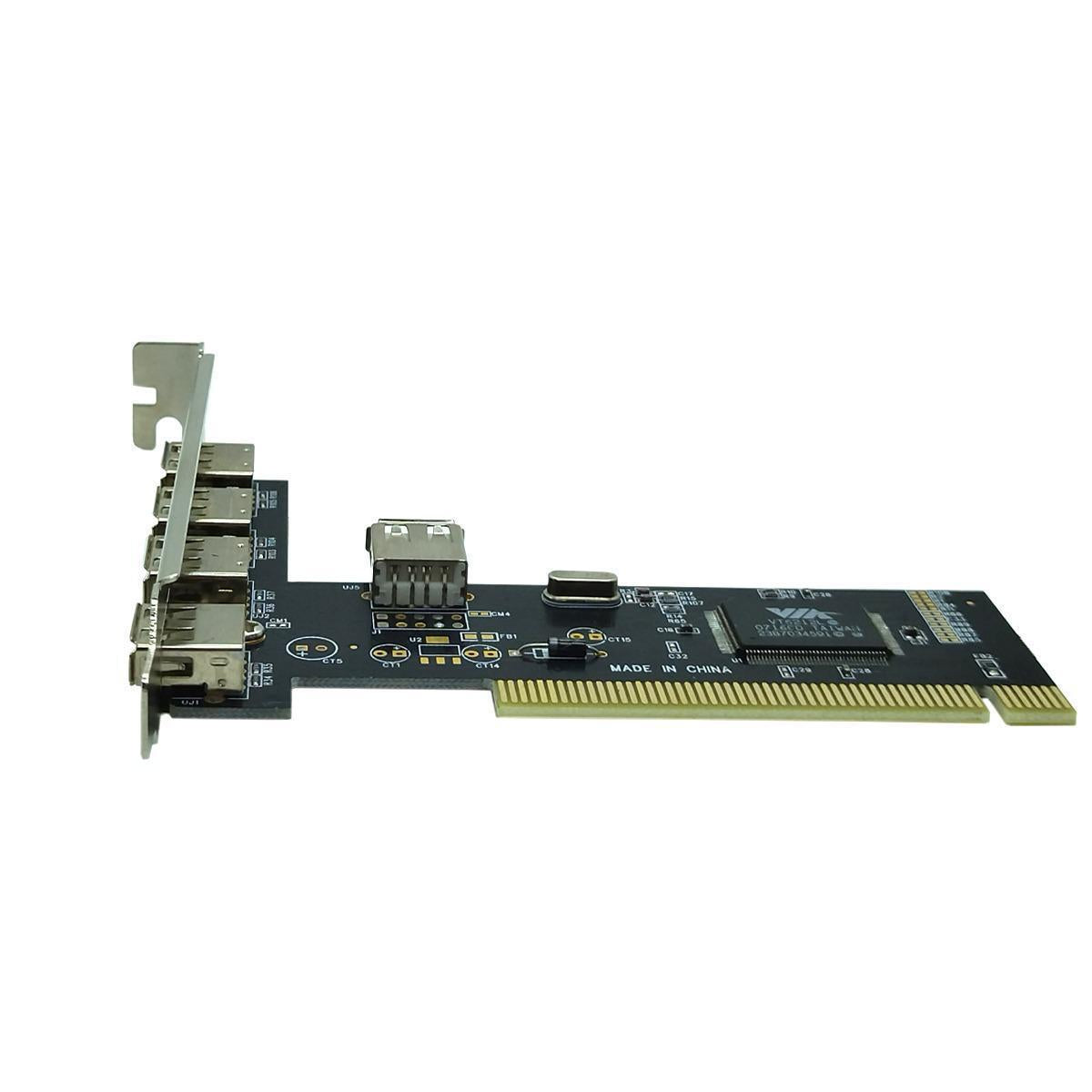 Placa Pci Hub Com 4 Portas Usb 2.0 Computador Pc Lt-P228