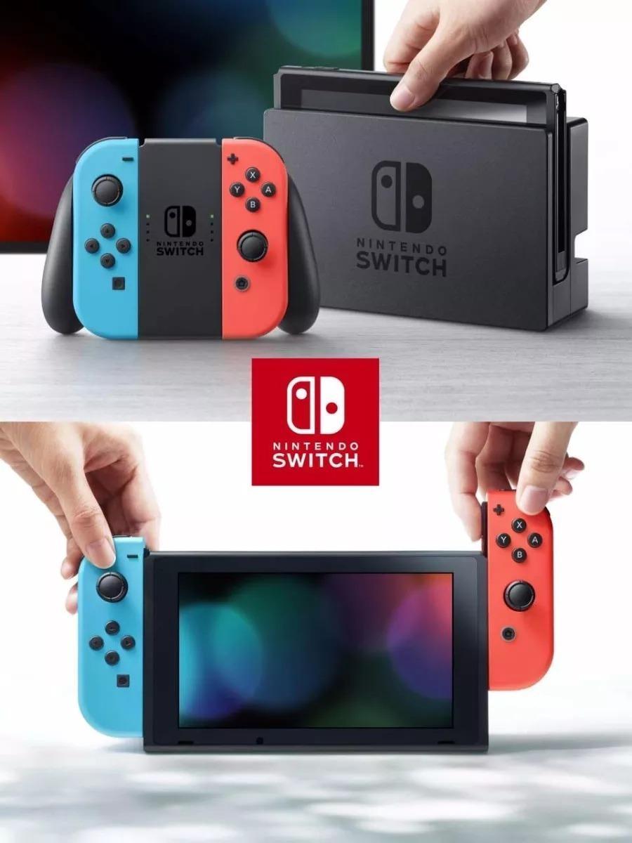 Nintendo Switch 32Gb Neon Blue Neon Red Grey