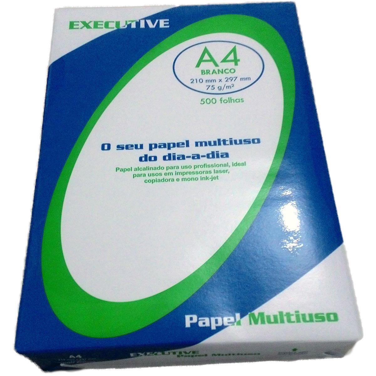 Papel A4 Sulfite Executive 210x297mm 75g Resma 500 folhas