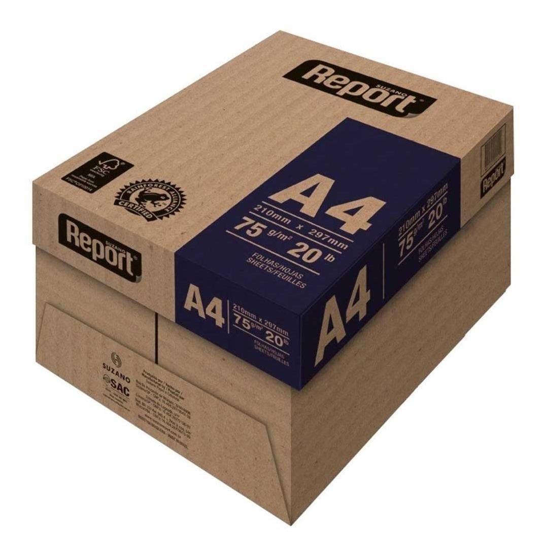 Papel Sulfite A4 75G Caixa Com 5 Resmas Premium Report