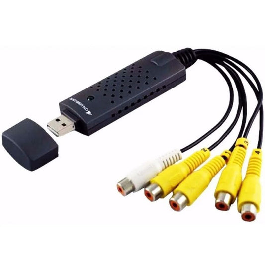 Placa De Captura 4 Canais Usb 2.0 Dvr Sistema De Segurança