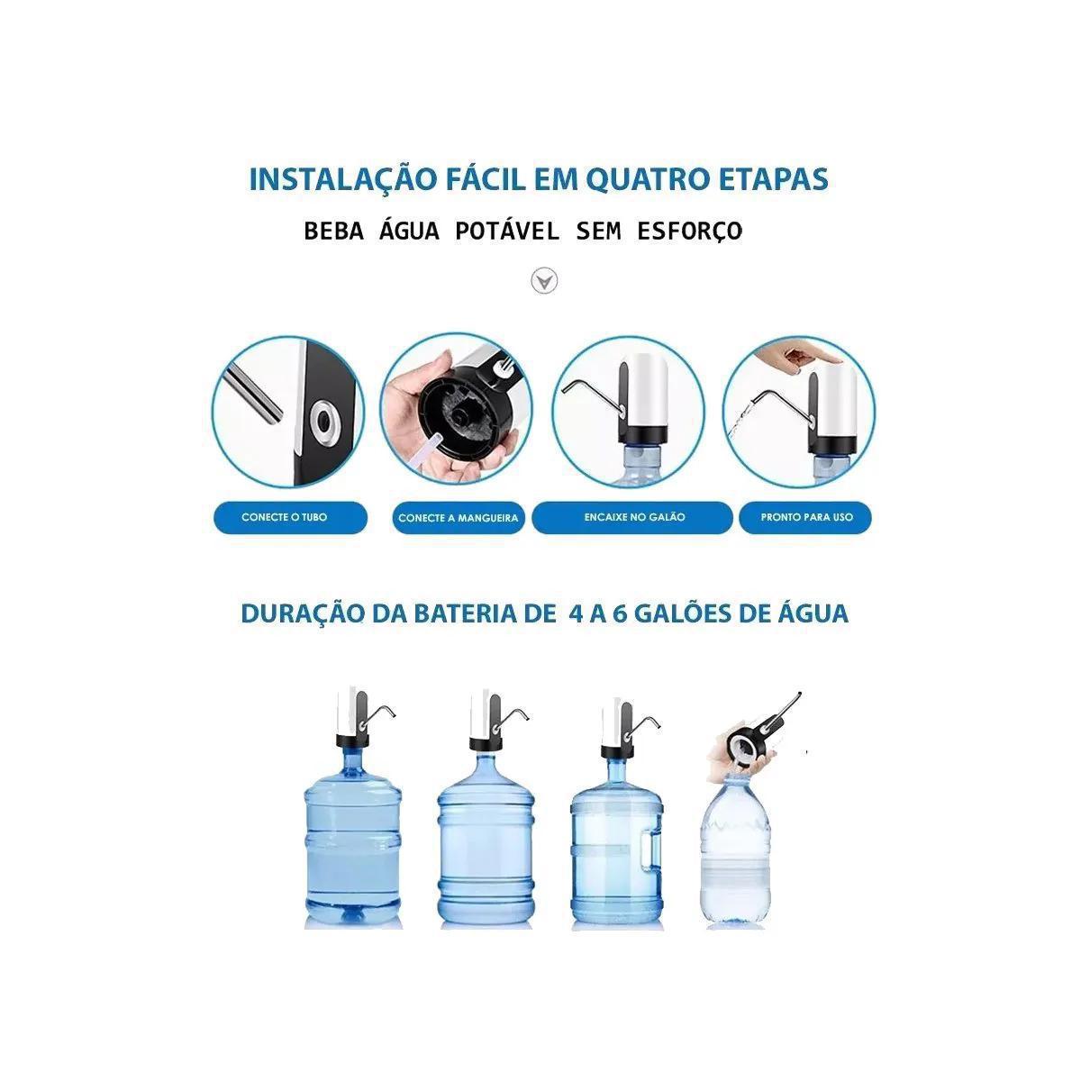 Bomba Elétrica  Recarregável  Para Galão De Água - Ta04