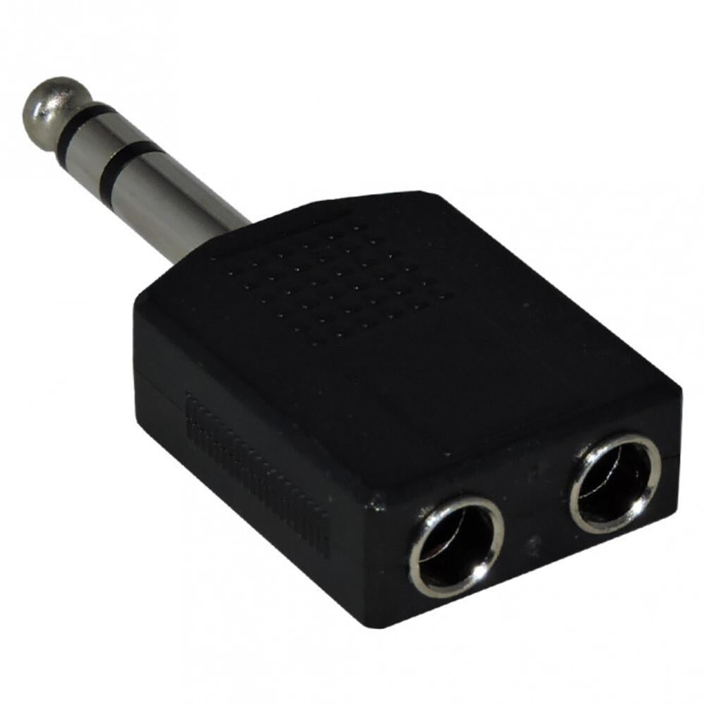 Adaptador P10 Plastico - P10 Estereo Para 2 J10 Estereo