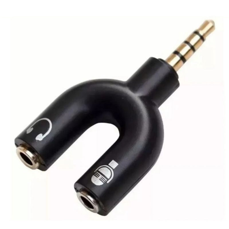 Adaptador Splitter Headset Fone Microfone P2 X P3 Áudio