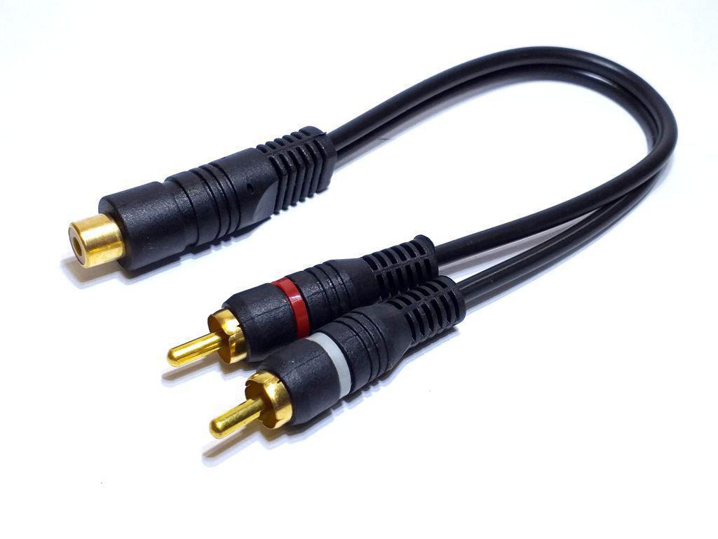Cabo Rca Y 2M/1F Preto - Banhado A Ouro - 2 Machos / 1 Femea