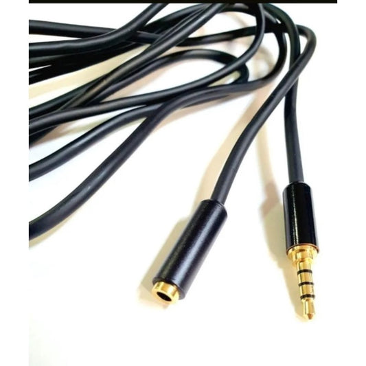 Cabo Plug Extensor Para Headset/fone Celular Gold P3 - 1,7 Mt