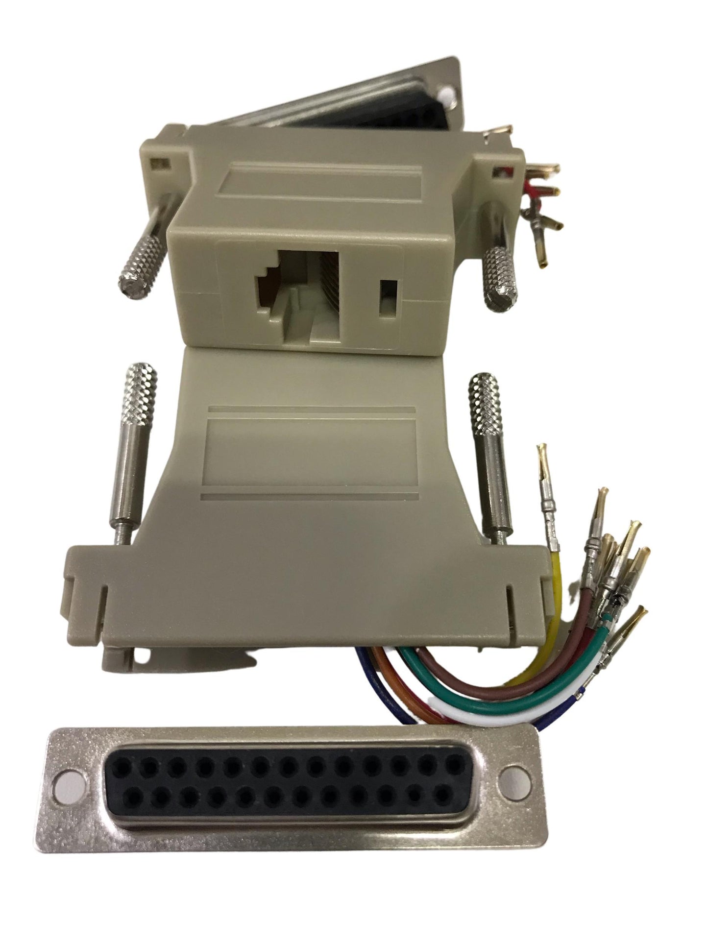 Adaptador Db25 Fêmea Rj45 Fêmea 8P8 Automação Programação