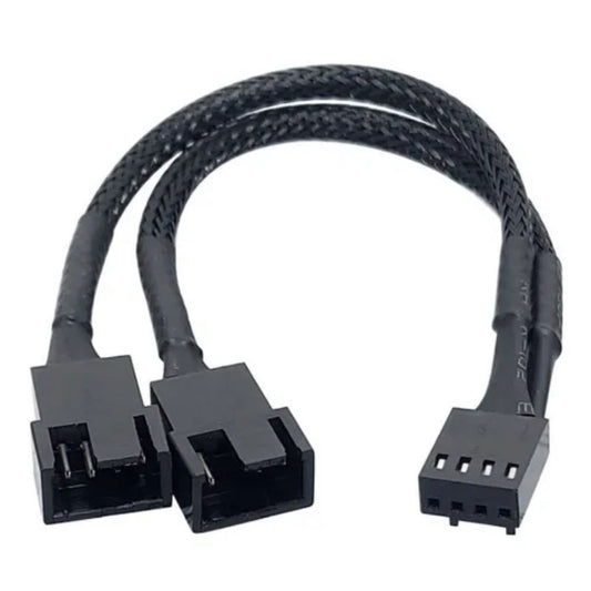 Cabo Splitter Pwm Fan 4 Pinos Para Fan 3 E 4 Pinos Nylon