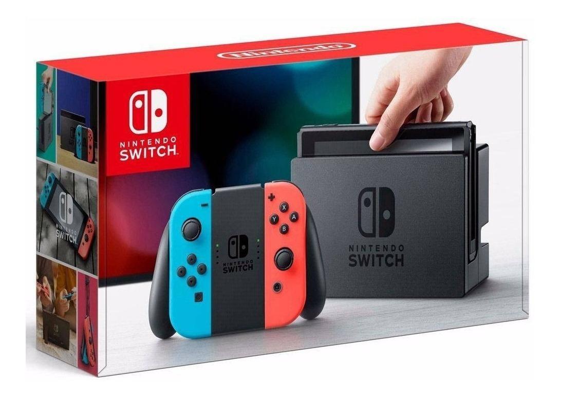 Nintendo Switch 32Gb Neon Blue Neon Red Grey