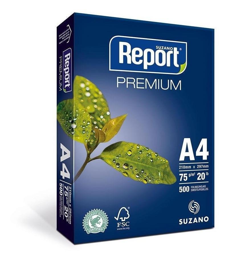 Papel Sulfite A4 75G Caixa Com 5 Resmas Premium Report