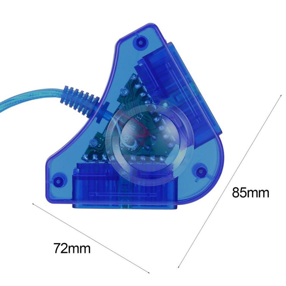 Adaptador Usb Duplo para Controles Ps2 E Ps1 Ligue No Pc