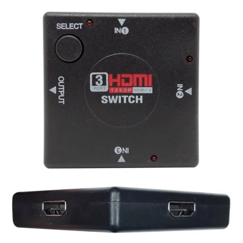 Adaptador Hdmi Switch P 3 Entradas E 1 Saída