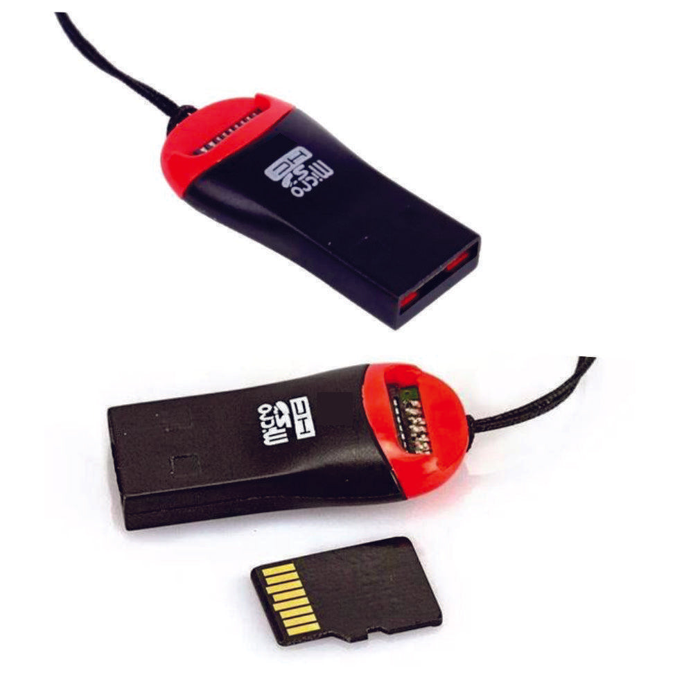 Adaptador Mini Multi Leitor Cartão Memoria Sd Card Usb 2 Un